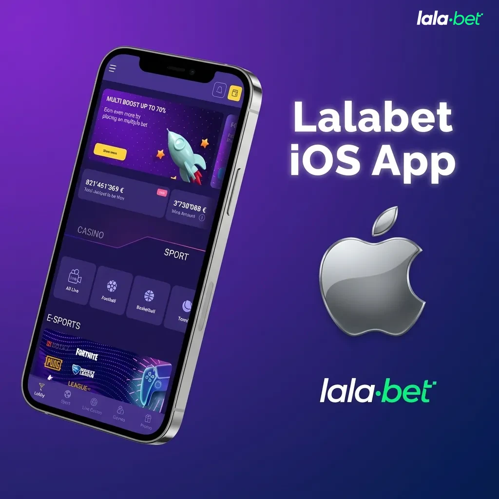 Lalabet iOS app interface on iPhone showing download and home screen installation steps
