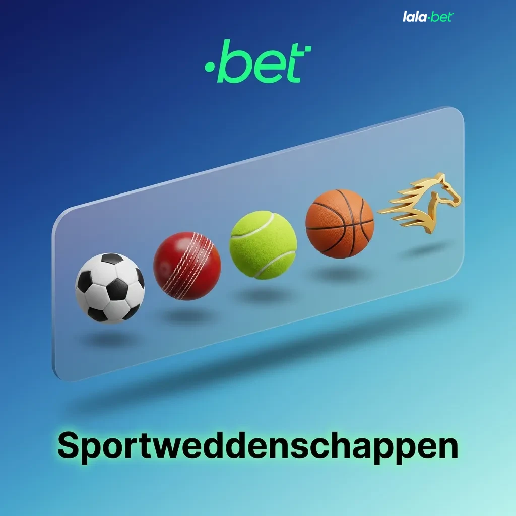 Overzichtsportret van sportweddenschappen met voetbal, tennis, Formule 1, basketbal, esports en live odds op een scherm