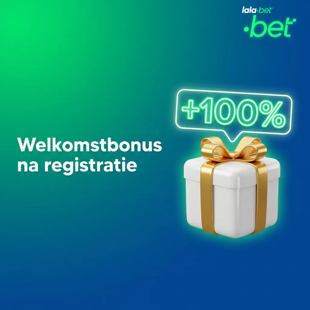 Banner met keuze tussen casino- en sport-welkomstbonus, met bedragen, free spins en inzetvoorwaarden in tekstblokken.