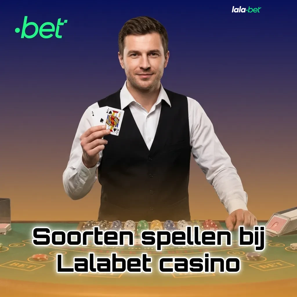 Overzichtsgrafiek van Lalabet casino spellen: slots, crash games, tafelspellen, jackpots, videopoker en kras- en instant win.