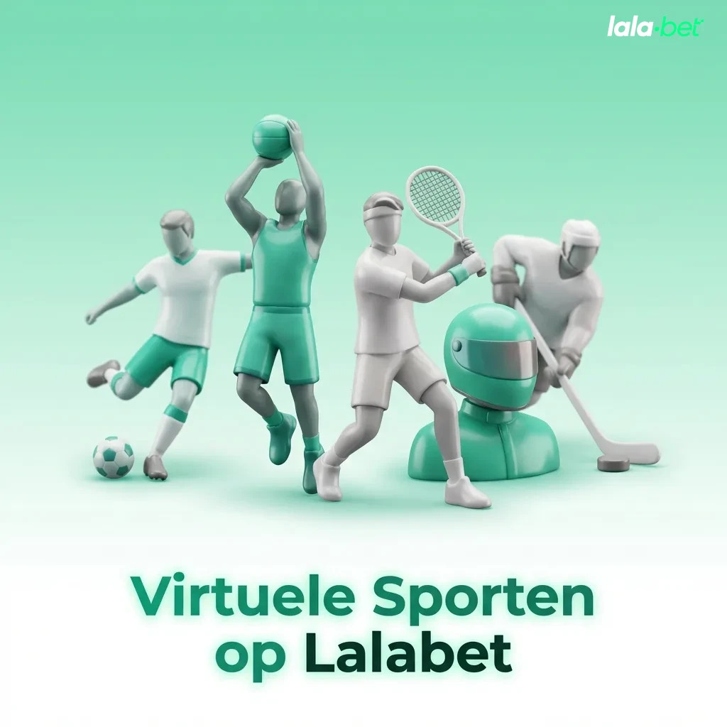 Lalabet virtual sports betting interface showing simulated football, horse racing, basketball, tennis, and greyhound events