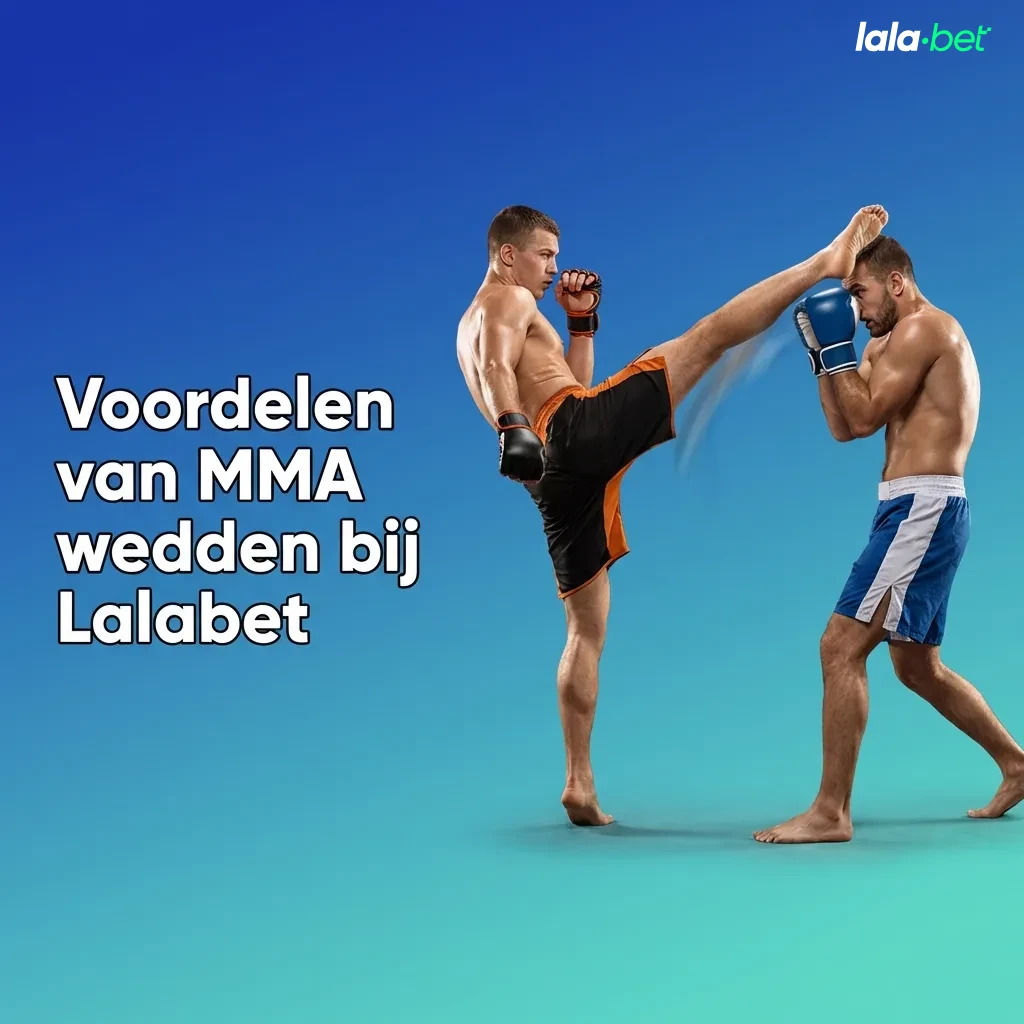 Overzichtelijke Lalabet MMA wedden-pagina met voordelenlijst voor Nederlandse spelers en icoontjes voor functies en tools