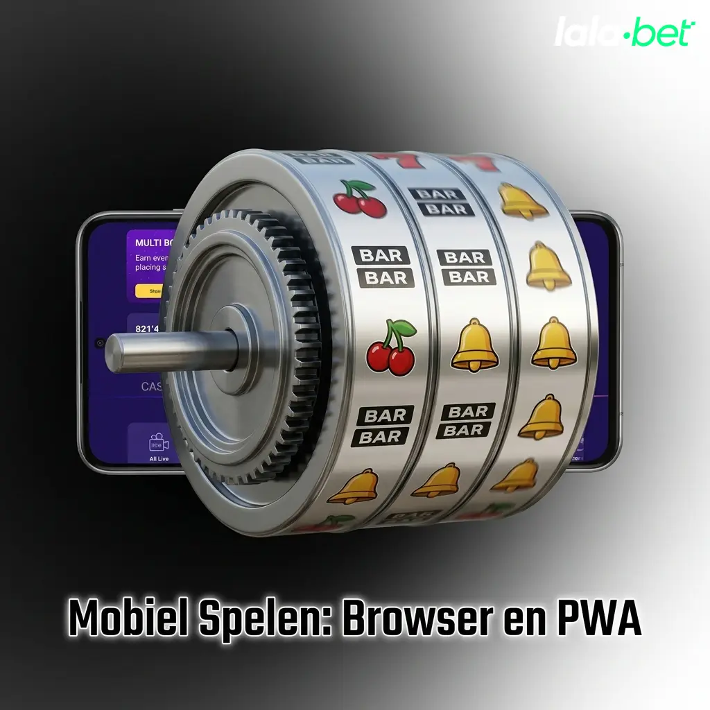 Lalabet mobiele spelervaring via browser en PWA-app op smartphone met responsief ontwerp
