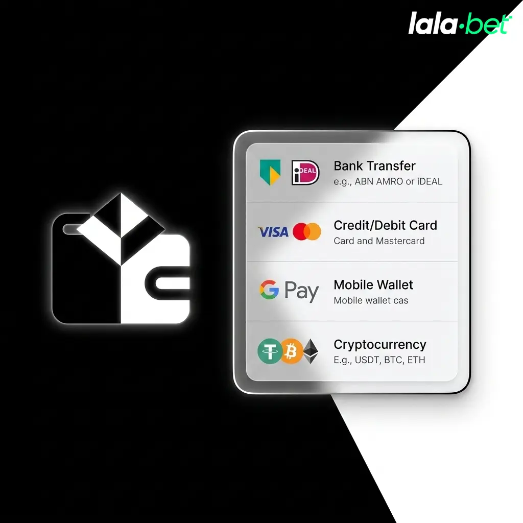 Lalabet stortingsmethoden: iDEAL, Visa, Mastercard, crypto en meer voor Nederlandse spelers